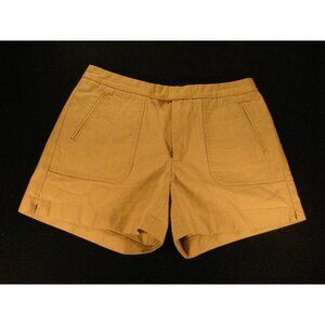 BANANA REPUBLIC Chino Khaki Shorts Womans 6 Tan Beige 29 w MEASURED Denim